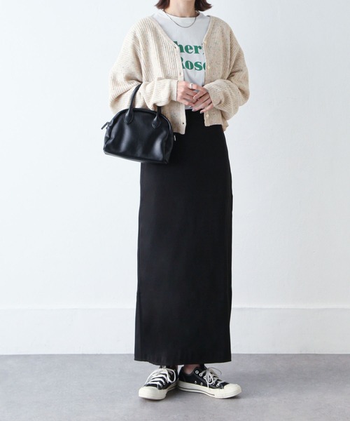 Chillfar（チルファー）の「カラーネップカーディガン（カーディガン/ボレロ・レディース・ブラック/ベージュ/ピンク/アイボリー・FREE）」の21枚目の写真