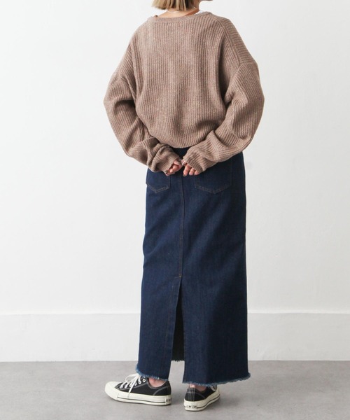 Chillfar（チルファー）の「カラーネップカーディガン（カーディガン/ボレロ・レディース・ブラック/ベージュ/ピンク/アイボリー・FREE）」の17枚目の写真