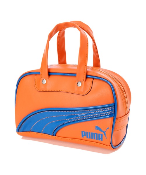 PUMA（プーマ）の「PUMA プーマ ウィメンズ PUMA RETRO ミニ グリップバッグ 2.5L（トートバッグ・レディース・オレンジ系その他/ブラック×レッド/ブルー系その他・フリー）」の3枚目の写真