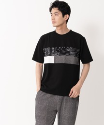 Blue Standard  | 【BLUE STANDARD/ブルースタンダード】快適ファンクション ストレッチ　速乾 イージーケア ドライワッフルパネル切り替えTシャツ(Tシャツ/カットソー)