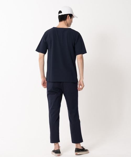 Blue Standard （ブルースタンダード）の「【BLUE STANDARD/ブルースタンダード】快適ファンクション ストレッチ　速乾 イージーケア ドライワッフルパネル切り替えTシャツ（Tシャツ/カットソー・メンズ・カーキ/ホワイト/ネイビー/ブラック・LARGE/X-LARGE/MEDIUM）」の13枚目の写真