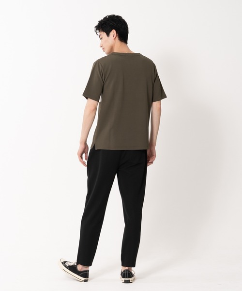 Blue Standard （ブルースタンダード）の「【BLUE STANDARD/ブルースタンダード】快適ファンクション ストレッチ　速乾 イージーケア ドライワッフルパネル切り替えTシャツ（Tシャツ/カットソー・メンズ・カーキ/ホワイト/ネイビー/ブラック・LARGE/X-LARGE/MEDIUM）」の5枚目の写真