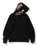 APE シャークパーカー M 美品】BAPE シャークパーカー Mサイズ青