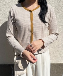 Mysa&Liina（ミーサリーナ）の「パイピングテレコトップス（Tシャツ/カットソー）」