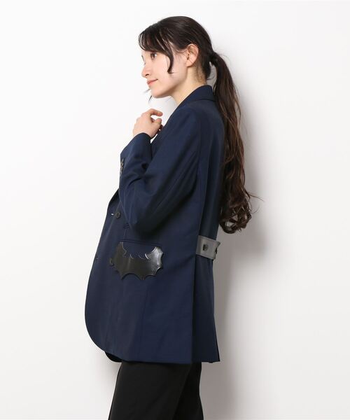 TOGA PULLA（トーガ　プルラ）の「TOGA PULLA High twist wool jacket TP12-FD218（テーラードジャケット・レディース・ブルー・38）」の6枚目の写真