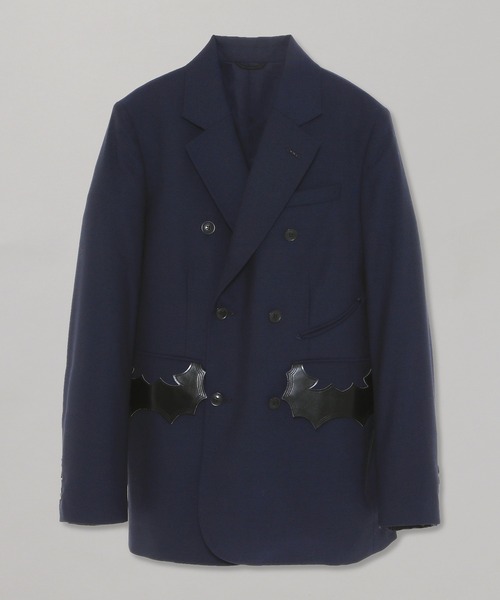 TOGA PULLA（トーガ　プルラ）の「TOGA PULLA High twist wool jacket TP12-FD218（テーラードジャケット・レディース・ブルー・38）」の4枚目の写真