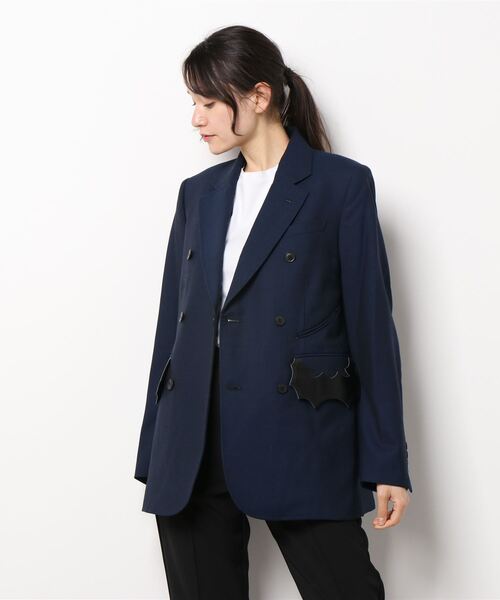 TOGA PULLA（トーガ　プルラ）の「TOGA PULLA High twist wool jacket TP12-FD218（テーラードジャケット・レディース・ブルー・38）」の8枚目の写真