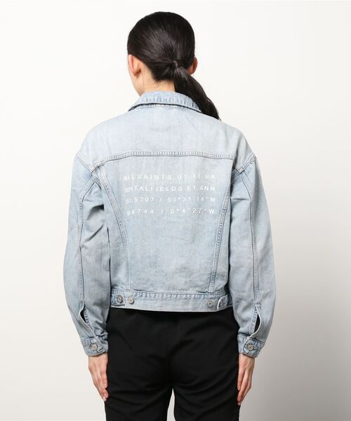 ALLSAINTS（オールセインツ）の「ADDRESS CHARLIE DENIM JACKET | ADDRESS チャーリー デニム ジャケット（デニムジャケット・レディース・インディゴブルー・4/6/2/8）」の3枚目の写真