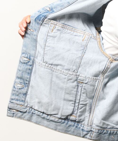 ALLSAINTS（オールセインツ）の「ADDRESS CHARLIE DENIM JACKET | ADDRESS チャーリー デニム ジャケット（デニムジャケット・レディース・インディゴブルー・4/6/2/8）」の4枚目の写真
