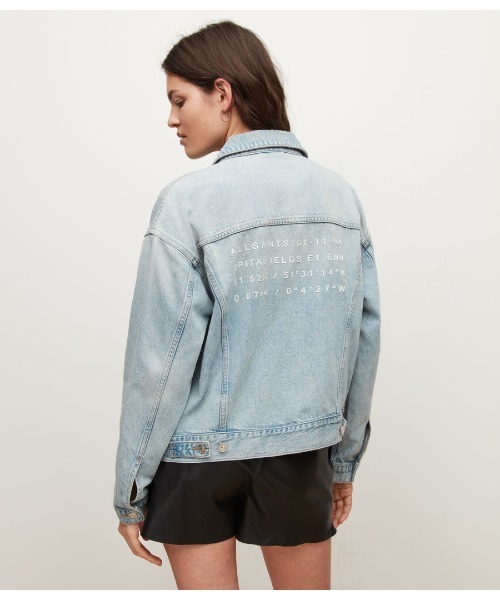 ALLSAINTS（オールセインツ）の「ADDRESS CHARLIE DENIM JACKET | ADDRESS チャーリー デニム ジャケット（デニムジャケット・レディース・インディゴブルー・4/6/2/8）」の5枚目の写真