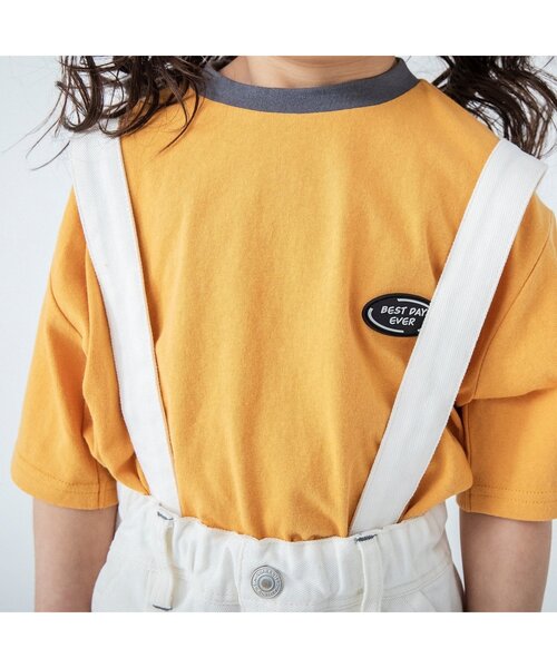 BREEZE（ブリーズ）の「WEB限定 デニムタックサロペット（サロペット/オーバーオール・キッズ・ネイビー/オフホワイト・100/110/120/130/80/90/140）」の20枚目の写真