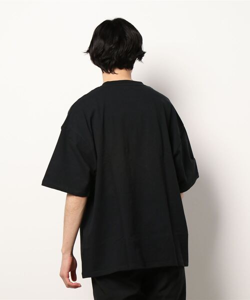 INDIAN（インディアン）の「/Bl/サテンロゴオーバーサイズTシャツ 半袖 / INDIAN（Tシャツ/カットソー・メンズ・ホワイト/ブラック/ミント・MEDIUM/LARGE）」の5枚目の写真