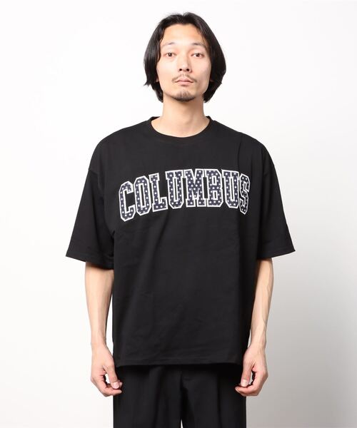 CORISCO(コリスコ)の「カレッジ刺繍半袖TEE(M1)(Tシャツ/カットソー・メンズ・ホワイト/ブラック/ホワイト系その他/ブラック系その他・MEDIUM/LARGE/X-LARGE)」の14枚目の写真