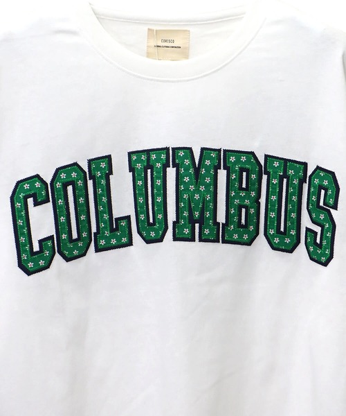 CORISCO(コリスコ)の「カレッジ刺繍半袖TEE(M1)(Tシャツ/カットソー・メンズ・ホワイト/ブラック/ホワイト系その他/ブラック系その他・MEDIUM/LARGE/X-LARGE)」の10枚目の写真