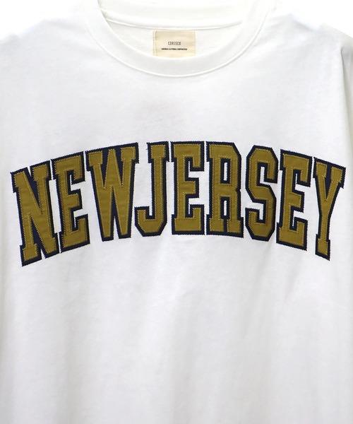 CORISCO(コリスコ)の「カレッジ刺繍半袖TEE(M1)(Tシャツ/カットソー・メンズ・ホワイト/ブラック/ホワイト系その他/ブラック系その他・MEDIUM/LARGE/X-LARGE)」の8枚目の写真