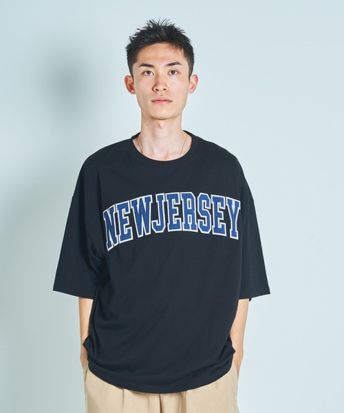 CORISCO(コリスコ)の「カレッジ刺繍半袖TEE(M1)(Tシャツ/カットソー・メンズ・ホワイト/ブラック/ホワイト系その他/ブラック系その他・MEDIUM/LARGE/X-LARGE)」の20枚目の写真