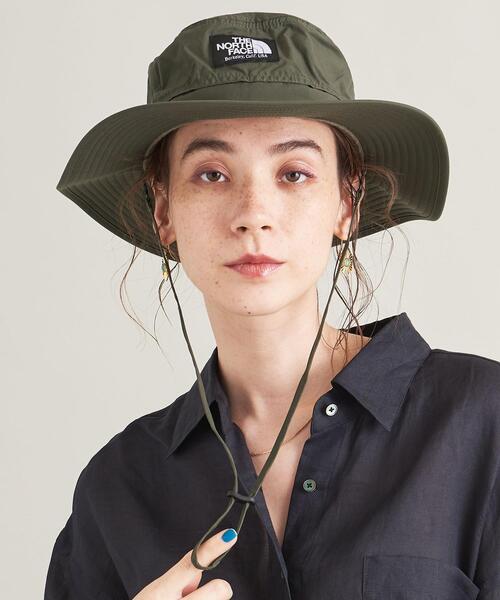 THE NORTH FACE(ザノースフェイス)の「<THE NORTH FACE>ホライズン ハット(ハット・レディース・ライトブルー/ブラック/オリーブ・M)」の9枚目の写真