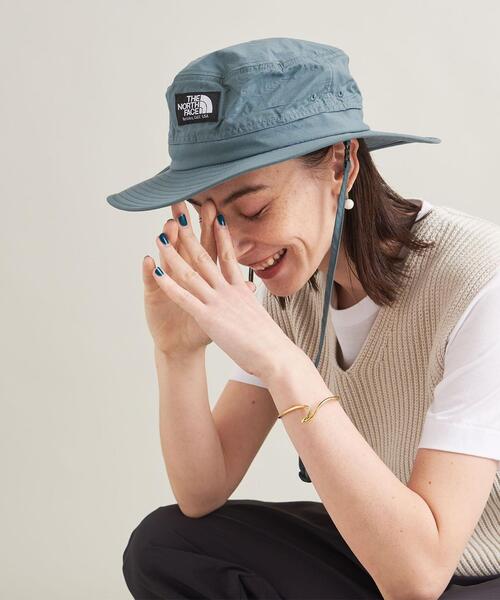 THE NORTH FACE(ザノースフェイス)の「<THE NORTH FACE>ホライズン ハット(ハット・レディース・ライトブルー/ブラック/オリーブ・M)」の6枚目の写真