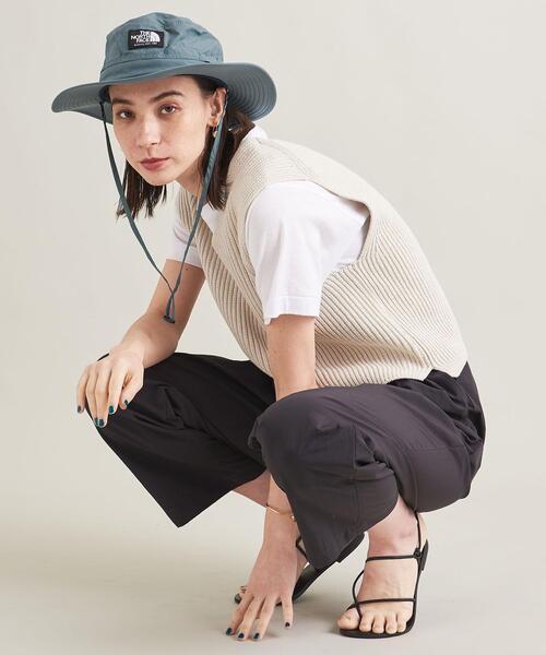 THE NORTH FACE(ザノースフェイス)の「<THE NORTH FACE>ホライズン ハット(ハット・レディース・ライトブルー/ブラック/オリーブ・M)」の8枚目の写真