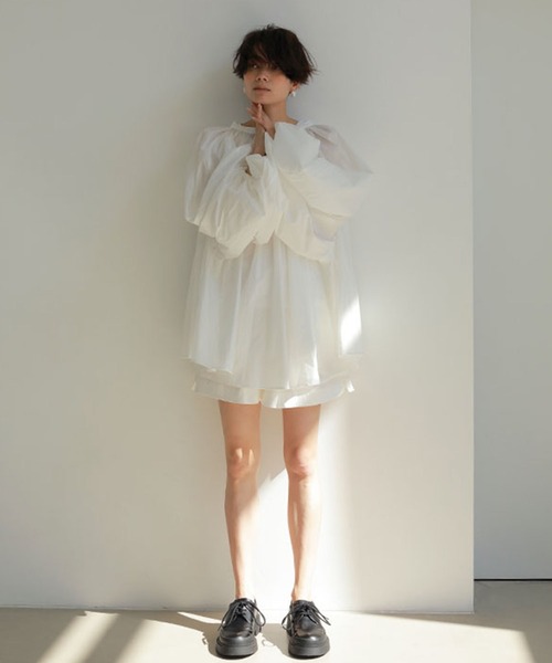 ETRE TOKYO（エトレトウキョウ）の「タイプライターショートパンツ（その他パンツ・レディース・ネイビー/グリーン/ホワイト・FREE）」の14枚目の写真