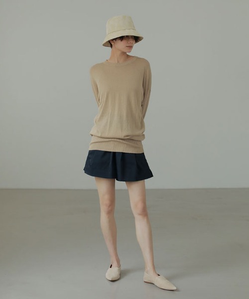 ETRE TOKYO（エトレトウキョウ）の「タイプライターショートパンツ（その他パンツ・レディース・ネイビー/グリーン/ホワイト・FREE）」の7枚目の写真