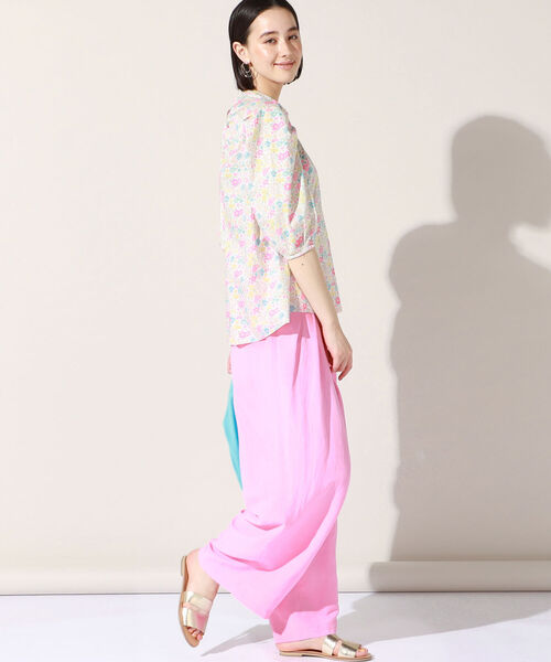 Rie Miller(リエミラー)の「タックワイドパンツ(その他パンツ・レディース・ベビーピンク/ブラック/グリーン・38/36)」の12枚目の写真