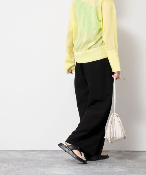 Rie Miller(リエミラー)の「タックワイドパンツ(その他パンツ・レディース・ベビーピンク/ブラック/グリーン・38/36)」の11枚目の写真