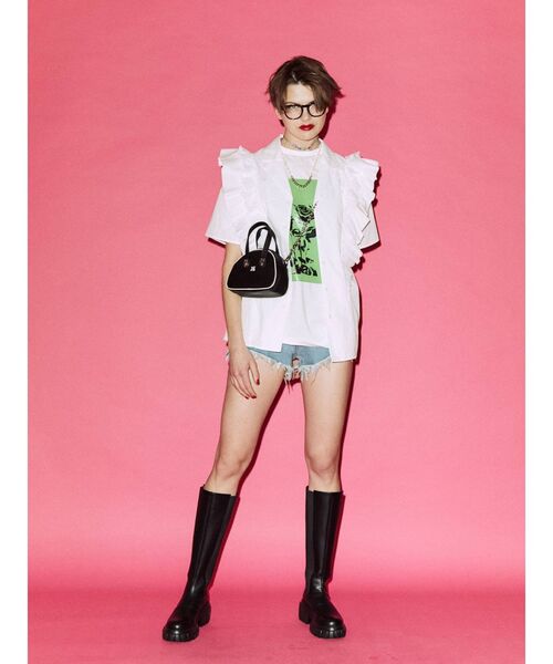 jouetie（ジュエティ）の「ミニマムボストン BAG（ボストンバッグ・レディース・オフホワイト/イエロー/ブラック・FREE）」の8枚目の写真