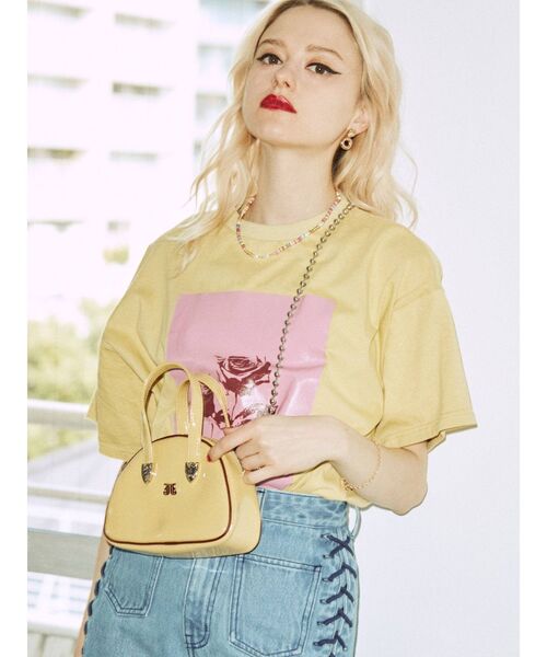 jouetie（ジュエティ）の「ミニマムボストン BAG（ボストンバッグ・レディース・オフホワイト/イエロー/ブラック・FREE）」の10枚目の写真