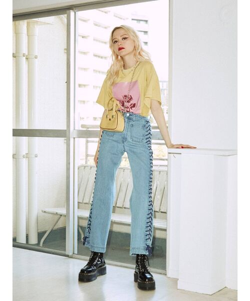 jouetie（ジュエティ）の「ミニマムボストン BAG（ボストンバッグ・レディース・オフホワイト/イエロー/ブラック・FREE）」の12枚目の写真