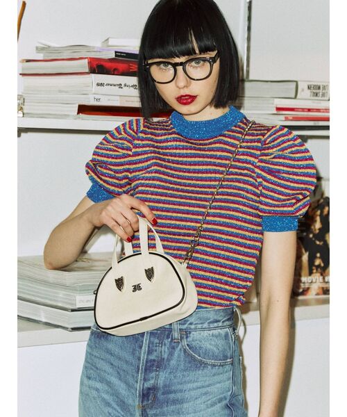 jouetie（ジュエティ）の「ミニマムボストン BAG（ボストンバッグ・レディース・オフホワイト/イエロー/ブラック・FREE）」の16枚目の写真