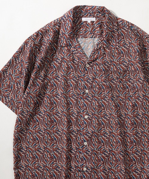 make a ray!（メイク ア レイ！）の「【0】総柄プリント ビッグシルエット オープンカラー半袖シャツ/開襟シャツ/とろみシャツ（シャツ/ブラウス・メンズ・チャコールグレー/ブラック/グレー/カーキ/ブルー/ワイン/ネイビー/ブラック系その他・M/L）」の8枚目の写真