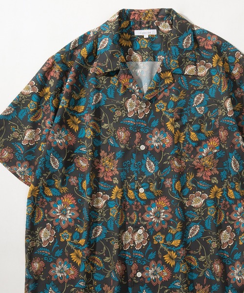 make a ray!（メイク ア レイ！）の「【0】総柄プリント ビッグシルエット オープンカラー半袖シャツ/開襟シャツ/とろみシャツ（シャツ/ブラウス・メンズ・チャコールグレー/ブラック/グレー/カーキ/ブルー/ワイン/ネイビー/ブラック系その他・M/L）」の11枚目の写真