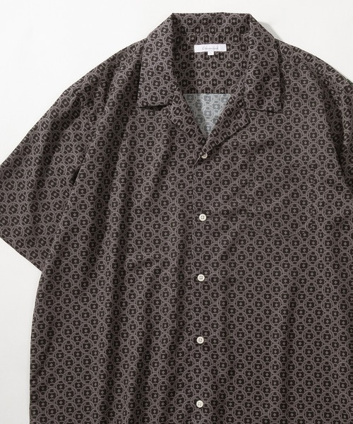 make a ray!（メイク ア レイ！）の「【0】総柄プリント ビッグシルエット オープンカラー半袖シャツ/開襟シャツ/とろみシャツ（シャツ/ブラウス・メンズ・チャコールグレー/ブラック/グレー/カーキ/ブルー/ワイン/ネイビー/ブラック系その他・M/L）」の13枚目の写真