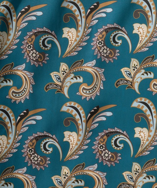 make a ray!（メイク ア レイ！）の「【0】総柄プリント ビッグシルエット オープンカラー半袖シャツ/開襟シャツ/とろみシャツ（シャツ/ブラウス・メンズ・チャコールグレー/ブラック/グレー/カーキ/ブルー/ワイン/ネイビー/ブラック系その他・M/L）」の18枚目の写真