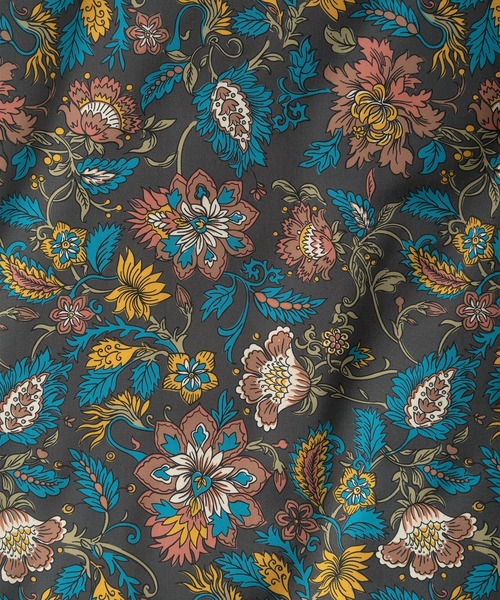 make a ray!（メイク ア レイ！）の「【0】総柄プリント ビッグシルエット オープンカラー半袖シャツ/開襟シャツ/とろみシャツ（シャツ/ブラウス・メンズ・チャコールグレー/ブラック/グレー/カーキ/ブルー/ワイン/ネイビー/ブラック系その他・M/L）」の12枚目の写真