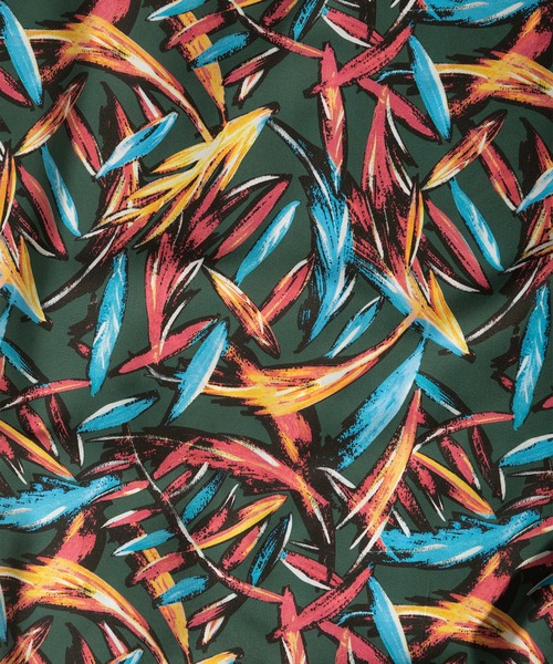 make a ray!（メイク ア レイ！）の「【0】総柄プリント ビッグシルエット オープンカラー半袖シャツ/開襟シャツ/とろみシャツ（シャツ/ブラウス・メンズ・チャコールグレー/ブラック/グレー/カーキ/ブルー/ワイン/ネイビー/ブラック系その他・M/L）」の16枚目の写真