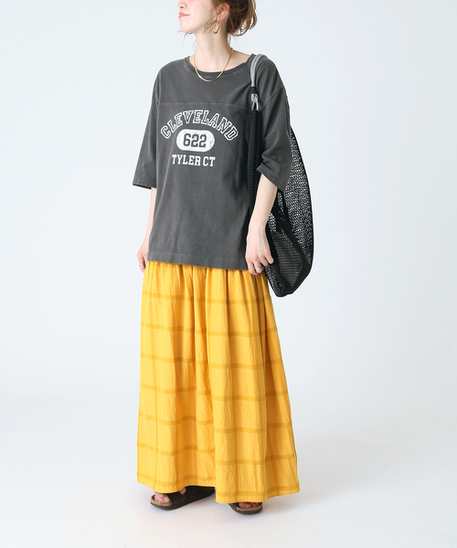 B.C STOCK(ベーセーストック)の「【OUTDOOR PRODUCTS/アウトドアプロダクツ】メッシュショッパーM(ショルダーバッグ・レディース・チャコールグレー/ブラック/ブルー・FREE)」の6枚目の写真