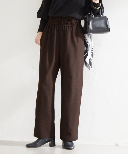 JOURNAL STANDARD（ジャーナルスタンダード）の「ウールライクストレッチワイドパンツ（その他パンツ・レディース・グレー/ブラック/ブラウン/レッド・40/34/36/38）」の21枚目の写真