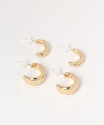 リングデザイン樹脂ポストピアス4点SET / 298751