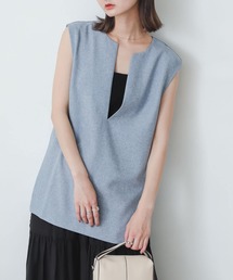 SENSE OF PLACE by URBAN RESEARCH | リネンライクツイードスキッパージレ(ベスト)