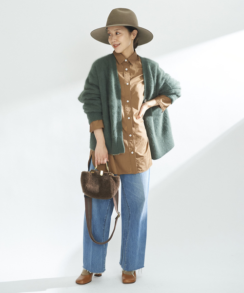 plage（プラージュ）の「Cashmere Mix Fur カーディガン（カーディガン