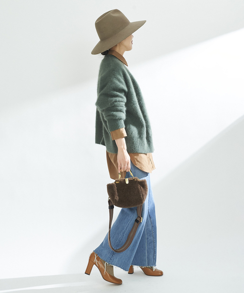 plage Cashmere Mix Fur カーディガン plage（プラージュ）の「Cashmere Mix Fur カーディガン