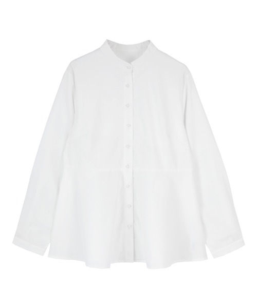 UR'S(ユアーズ)の「パール釦ペプラムシャツ(シャツ/ブラウス・レディース・ブラック/ホワイト・S/L/M)」の8枚目の写真