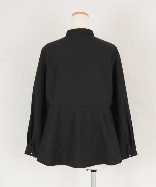 UR'S(ユアーズ)の「パール釦ペプラムシャツ(シャツ/ブラウス・レディース・ブラック/ホワイト・S/L/M)」の19枚目の写真