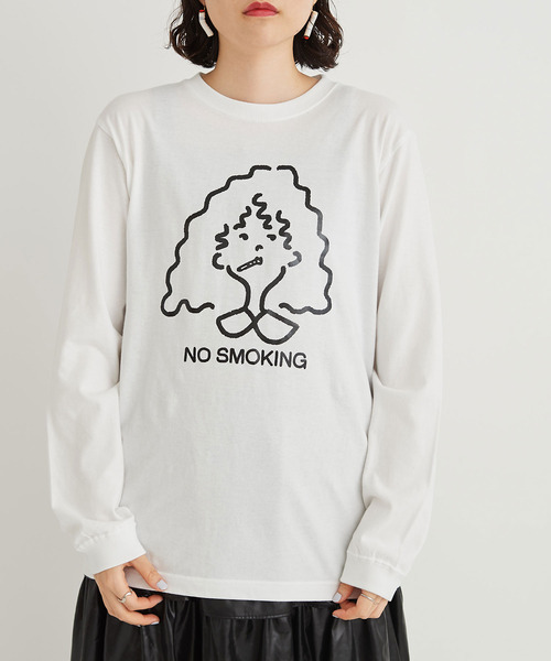 I am I in fact...(アイアムアイインファクト)の「TABAKO GIRL ロンT(Tシャツ/カットソー・レディース・ホワイト・FREE)」の13枚目の写真