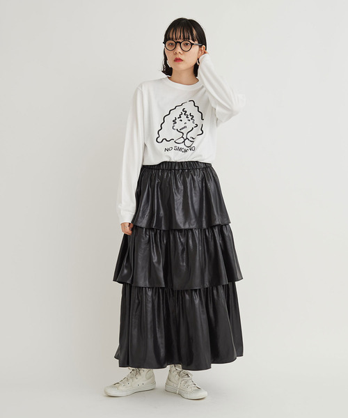 I am I in fact...(アイアムアイインファクト)の「TABAKO GIRL ロンT(Tシャツ/カットソー・レディース・ホワイト・FREE)」の14枚目の写真