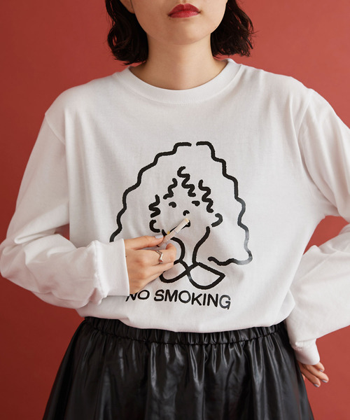 I am I in fact...(アイアムアイインファクト)の「TABAKO GIRL ロンT(Tシャツ/カットソー・レディース・ホワイト・FREE)」の17枚目の写真