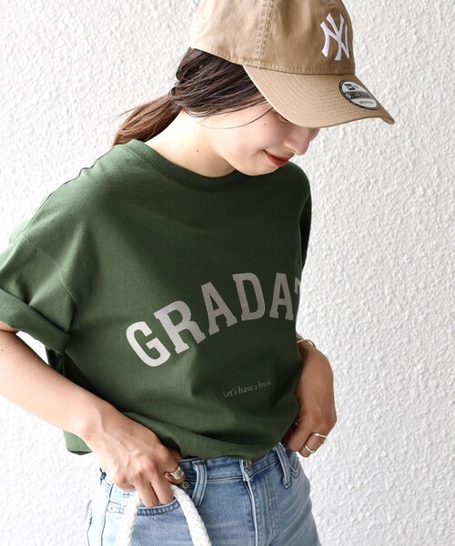 SHIPS(シップス)の「レトロカラーロゴTEE◇(Tシャツ/カットソー・レディース・パープル/オフホワイト/グリーン・ONE SIZE)」の2枚目の写真