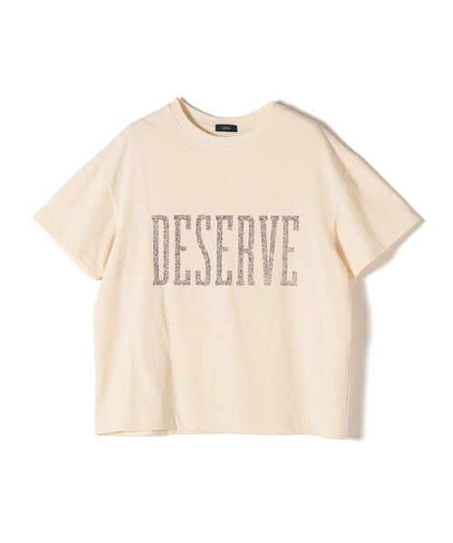 SHIPS(シップス)の「レトロカラーロゴTEE◇(Tシャツ/カットソー・レディース・パープル/オフホワイト/グリーン・ONE SIZE)」の4枚目の写真